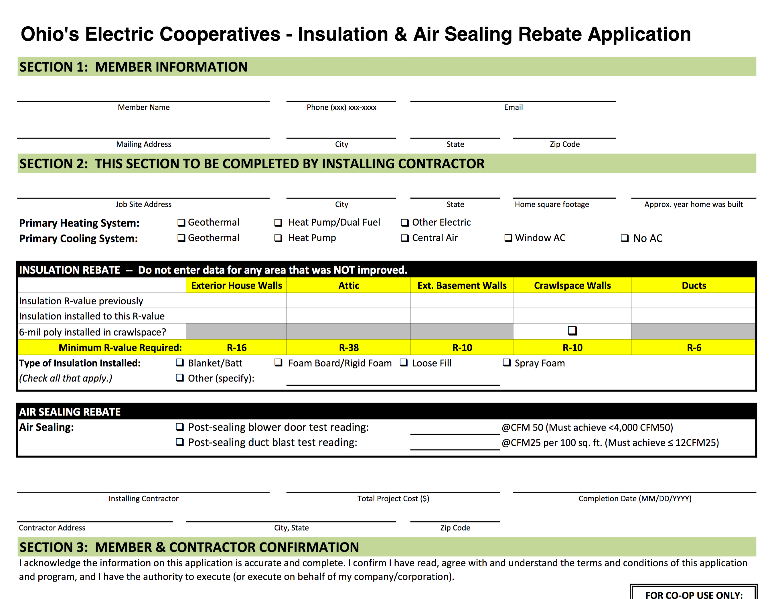 Mid American Insulation Rebate Form